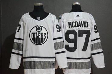 Adidas Herren Edmonton Oilers 97 Connor Mcdavid 2019 NHL All-Star Game Trikots – Weiß