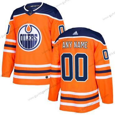 Adidas Herren Edmonton Oilers Personalisiertes Heimtrikots Authentisch Strickerei NHL Trikots – Orange