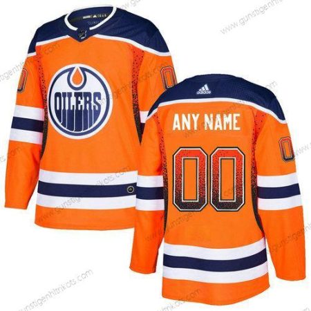 Adidas Herren Edmonton Oilers Personalisiertes Trikots – Orange