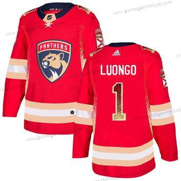 Adidas Herren Florida Panthers #1 Roberto Luongo Trikots – Rot