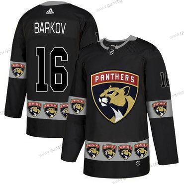 Adidas Herren Florida Panthers #16 Aleksander Barkov Team Logos Trikots – Schwarz