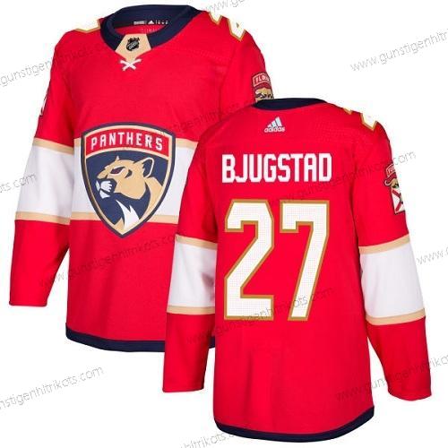 Adidas Herren Florida Panthers #27 Nick Bjugstad Heimtrikots Authentisch Strickerei NHL Trikots – Rot