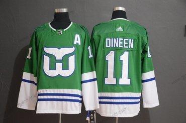 Adidas Herren Hartford Whalers #11 Kevin Dineen Trikots – Grün Weiß