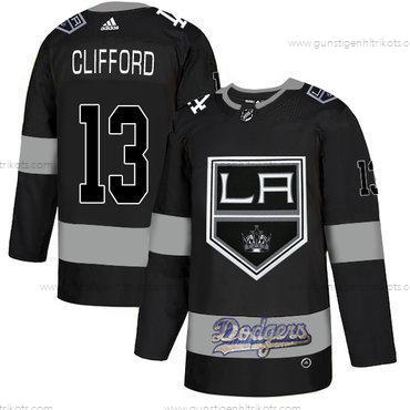 Adidas Herren La Los Angeles Kings With Dodgers 13 Kyle Clifford Trikots – Schwarz