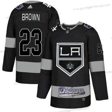 Adidas Herren La Los Angeles Kings With Dodgers 23 Dustin Brown Trikots – Schwarz