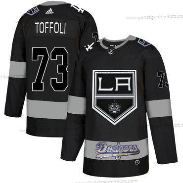 Adidas Herren La Los Angeles Kings With Dodgers 73 Tyler Toffoli Trikots – Schwarz