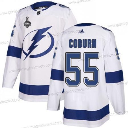 Adidas Herren Lightning #55 Braydon Coburn Road Authentisch 2020 Stanley Cup Final Strickerei NHL Trikots – Weiß