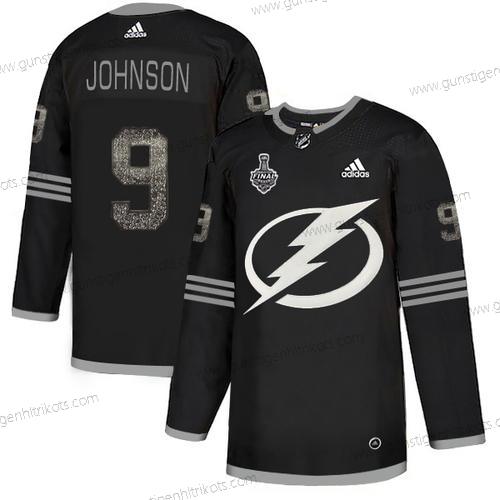 Adidas Herren Lightning #9 Tyler Johnson Authentisch Klassisch 2020 Stanley Cup Final Strickerei NHL Trikots – Schwarz