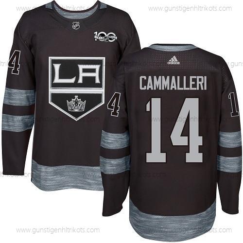 Adidas Herren Los Angeles Kings #14 Mike Cammalleri 1917-2017 100th Jahrestag Strickerei NHL Trikots – Schwarz