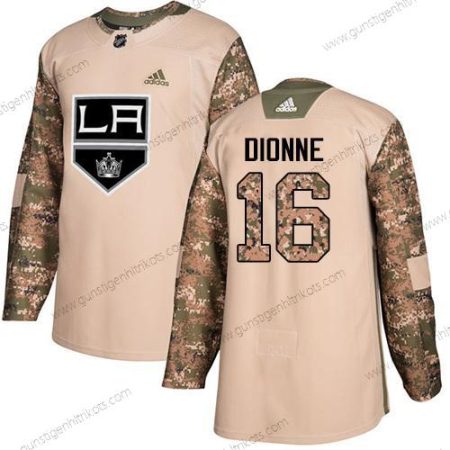 Adidas Herren Los Angeles Kings #16 Marcel Dionne Authentisch 2017 Veterans Day Strickerei NHL Trikots – Tarnfarbe