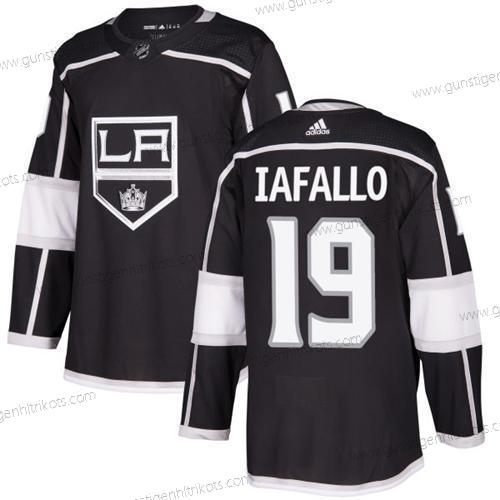 Adidas Herren Los Angeles Kings #19 Alex Iafallo Heimtrikots Authentisch Strickerei NHL Trikots – Schwarz