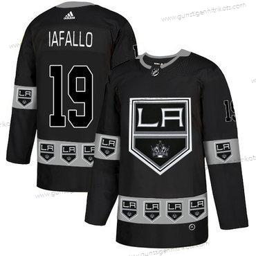 Adidas Herren Los Angeles Kings #19 Alex Iafallo Team Logos Trikots – Schwarz