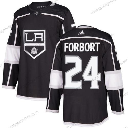 Adidas Herren Los Angeles Kings #24 Derek Forbort Heimtrikots Authentisch Strickerei NHL Trikots – Schwarz