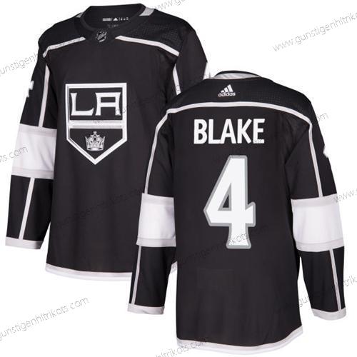 Adidas Herren Los Angeles Kings #4 Rob Blake Heimtrikots Authentisch Strickerei NHL Trikots – Schwarz