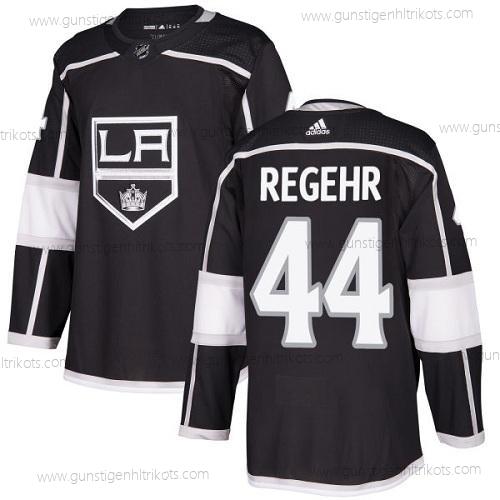 Adidas Herren Los Angeles Kings #44 Robyn Regehr Heimtrikots Authentisch Strickerei NHL Trikots – Schwarz