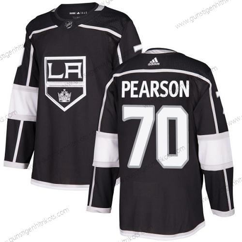 Adidas Herren Los Angeles Kings #70 Tanner Pearson Heimtrikots Authentisch Strickerei NHL Trikots – Schwarz