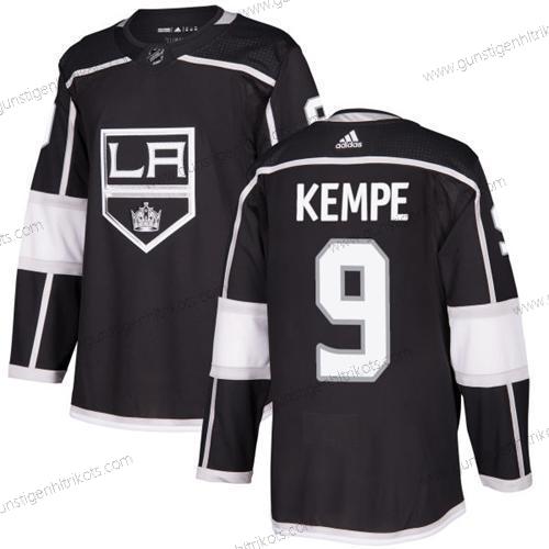 Adidas Herren Los Angeles Kings #9 Adrian Kempe Heimtrikots Authentisch Strickerei NHL Trikots – Schwarz