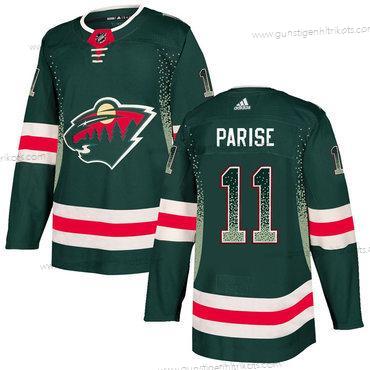 Adidas Herren Minnesota Wild #11 Zach Parise Trikots – Grün