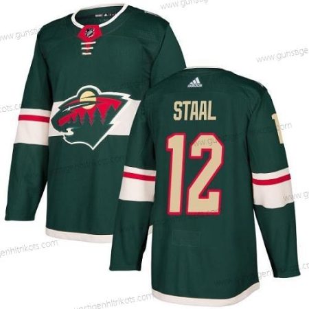 Adidas Herren Minnesota Wild #12 Eric Staal Heimtrikots Authentisch Strickerei NHL Trikots – Grün