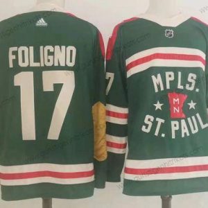 Adidas Herren Minnesota Wild 17 Foligno Klassisch Edition 2022 NHL Trikots – Grün