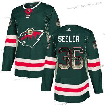 Adidas Herren Minnesota Wild #36 Nick Seeler Trikots – Grün