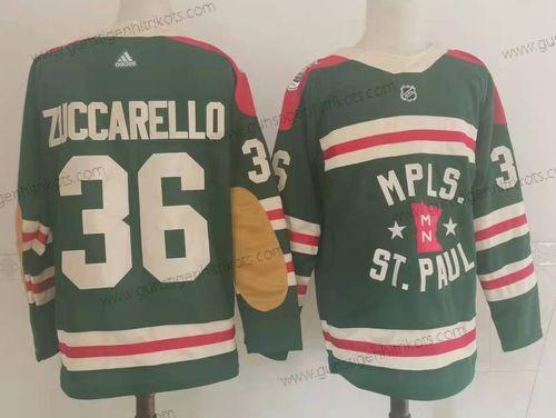 Adidas Herren Minnesota Wild 36 Zuccarello Klassisch Edition 2022 NHL Trikots – Grün