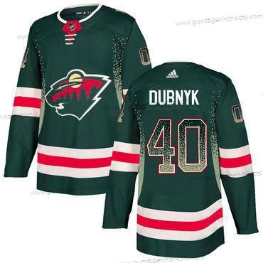 Adidas Herren Minnesota Wild #40 Devan Dubnyk Trikots – Grün