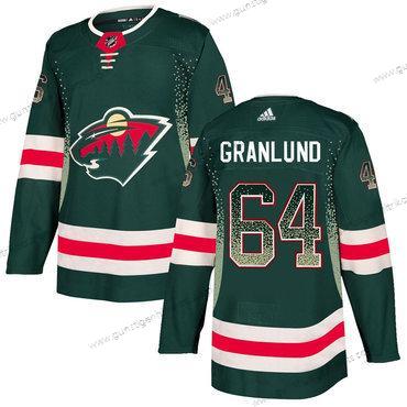 Adidas Herren Minnesota Wild #64 Mikael Granlund Trikots – Grün