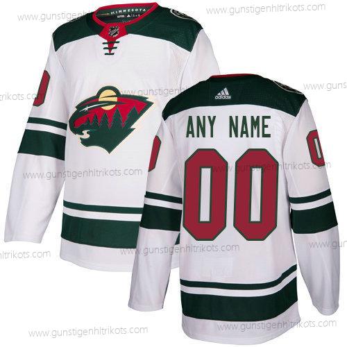 Adidas Herren Minnesota Wild Personalisiertes NHL Authentisch Trikots – Weiß