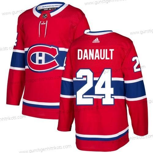 Adidas Herren Montreal Canadiens #24 Phillip Danault Heimtrikots Authentisch Strickerei NHL Trikots – Rot