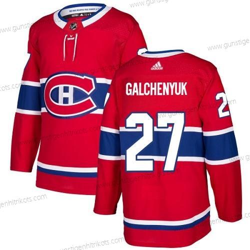 Adidas Herren Montreal Canadiens #27 Alex Galchenyuk Heimtrikots Authentisch Strickerei NHL Trikots – Rot