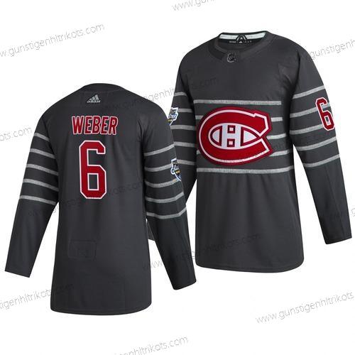 Adidas Herren Montreal Canadiens #6 Shea Weber 2020 NHL All-Star Game Trikots – Grau