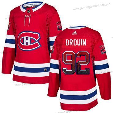 Adidas Herren Montreal Canadiens #92 Jonathan Drouin Trikots – Rot