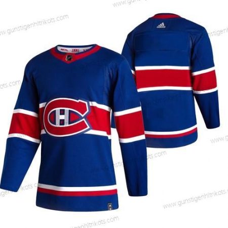 Adidas Herren Montreal Canadiens Leer 2020-21 Rückseite Retro ersatzweise NHL Trikots – Blau