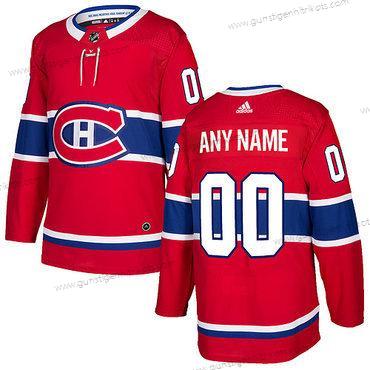 Adidas Herren Montreal Canadiens Personalisiertes 2017-2018 Hockey Strickerei NHL Trikots – Rot