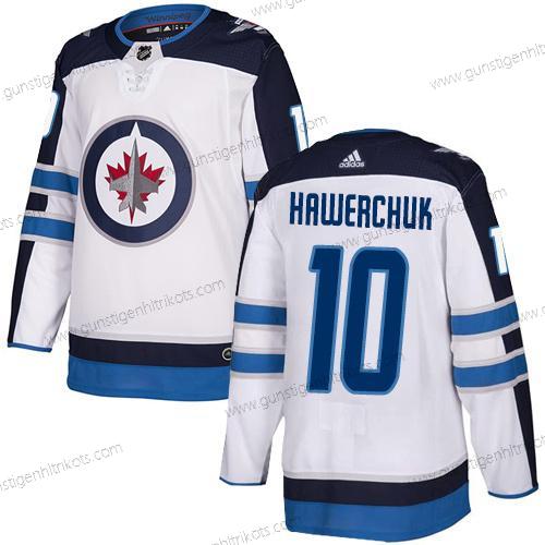 Adidas Herren NHL Winnipeg Jets #10 Dale Hawerchuk Auswärtstrikots Authentisch Trikots – Weiß