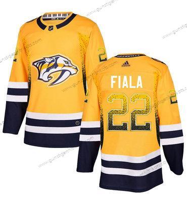 Adidas Herren Nashville Predators #22 Kevin Fiala Trikots – Gold