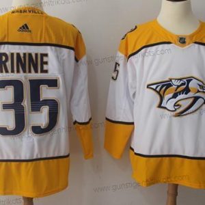 Adidas Herren Nashville Predators #35 Pekka Rinne Road Authentisch Strickerei NHL Trikots – Weiß