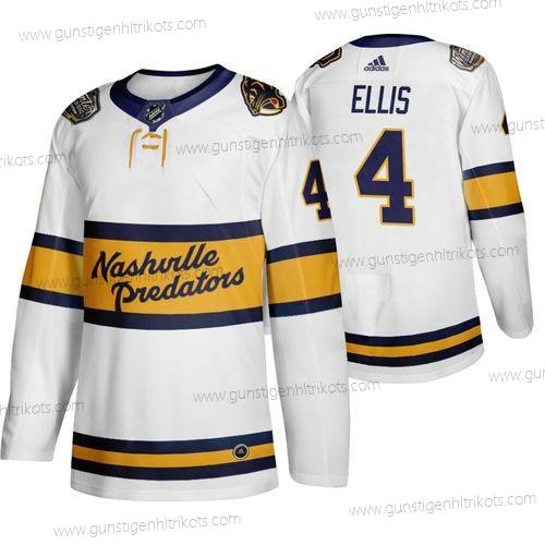 Adidas Herren Nashville Predators 4 Ryan Ellis 2020 Winter Klassisch Trikots – Weiß