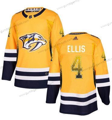 Adidas Herren Nashville Predators #4 Ryan Ellis Trikots – Gold