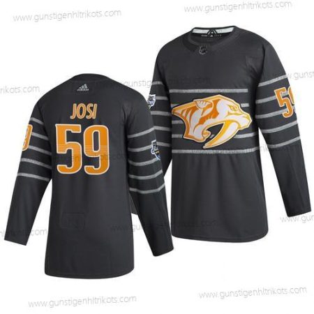 Adidas Herren Nashville Predators #59 Roman Josi 2020 NHL All-Star Game Trikots – Grau