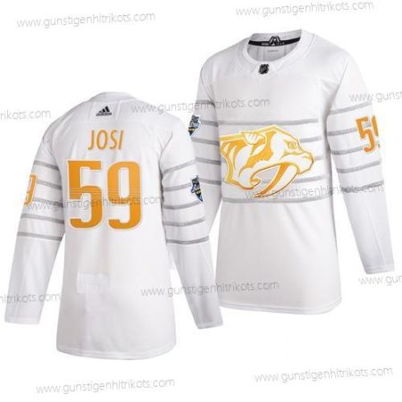 Adidas Herren Nashville Predators #59 Roman Josi 2020 NHL All-Star Game Trikots – Weiß