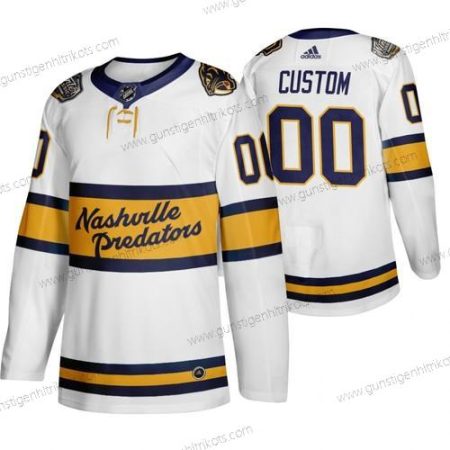 Adidas Herren Nashville Predators Personalisiertes 2020 Winter Klassisch Retro Authentisch NHL Trikots – Weiß