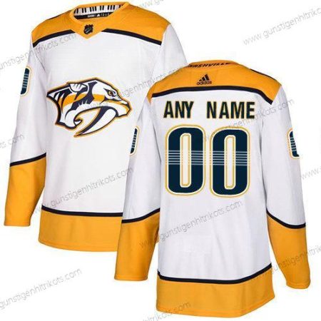 Adidas Herren Nashville Predators Personalisiertes NHL Authentisch Trikots – Weiß