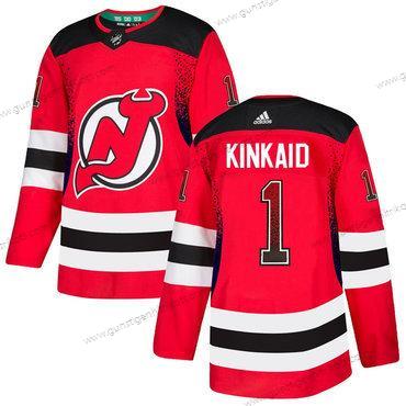 Adidas Herren New Jersey Devils #1 Keith Kinkaid Trikots – Rot