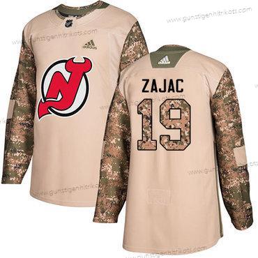 Adidas Herren New Jersey Devils #19 Travis Zajac Authentisch 2017 Veterans Day Strickerei NHL Trikots – Tarnfarbe