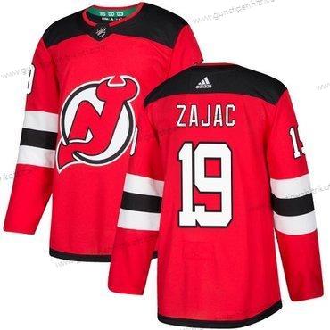 Adidas Herren New Jersey Devils #19 Travis Zajac Heimtrikots Authentisch Strickerei NHL Trikots – Rot