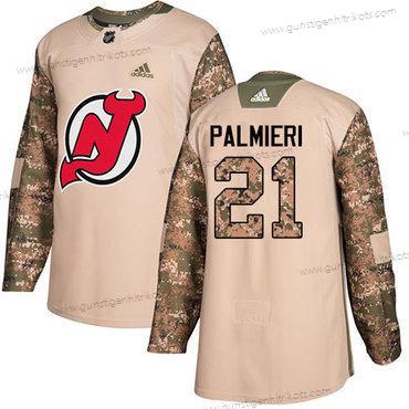 Adidas Herren New Jersey Devils #21 Kyle Palmieri Authentisch 2017 Veterans Day Strickerei NHL Trikots – Tarnfarbe