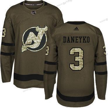 Adidas Herren New Jersey Devils #3 Ken Daneyko Salute to Service Strickerei NHL Trikots – Grün