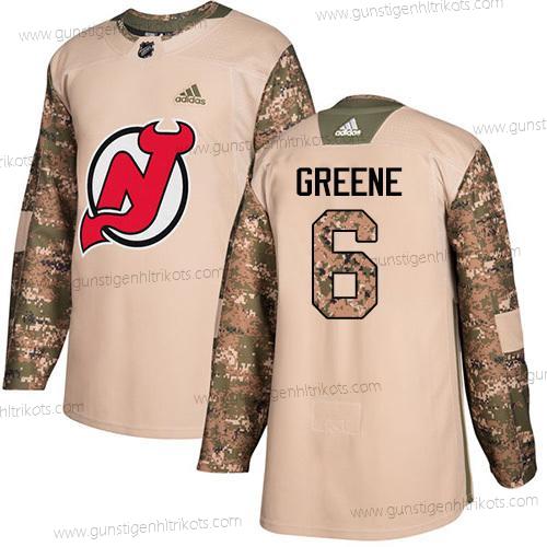 Adidas Herren New Jersey Devils #6 Andy Grüne Authentisch 2017 Veterans Day Strickerei NHL Trikots – Tarnfarbe